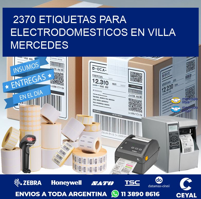 2370 ETIQUETAS PARA ELECTRODOMESTICOS EN VILLA MERCEDES