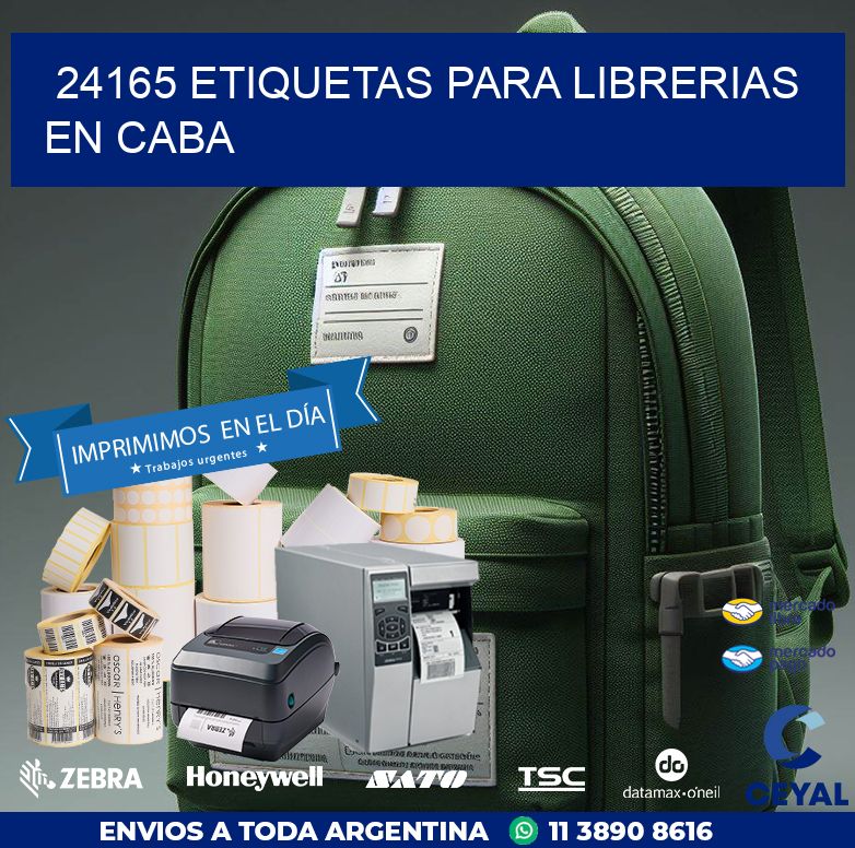 24165 ETIQUETAS PARA LIBRERIAS EN CABA
