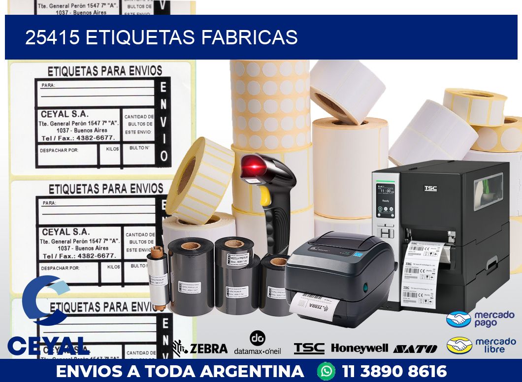25415 ETIQUETAS FABRICAS