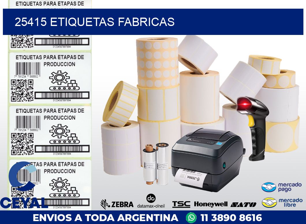25415 ETIQUETAS FABRICAS