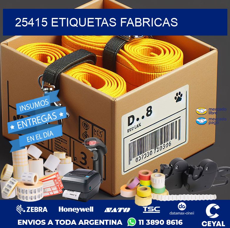 25415 ETIQUETAS FABRICAS