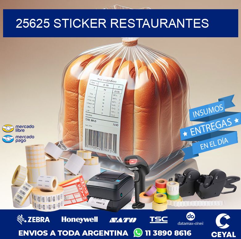 25625 STICKER RESTAURANTES