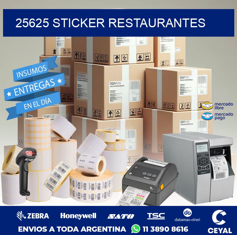 25625 STICKER RESTAURANTES