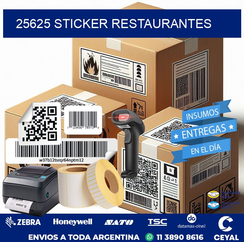 25625 STICKER RESTAURANTES