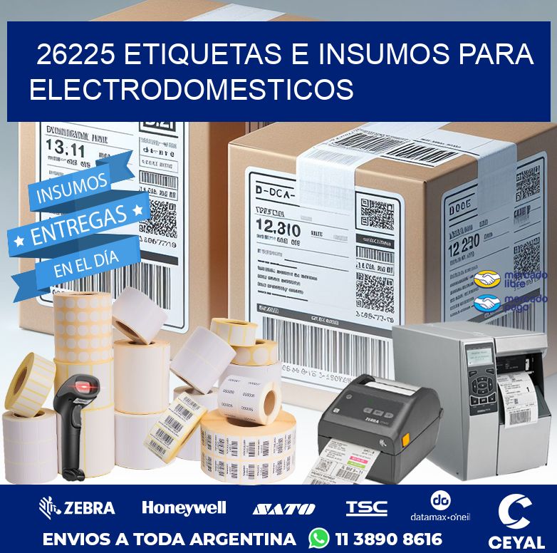 26225 ETIQUETAS E INSUMOS PARA ELECTRODOMESTICOS