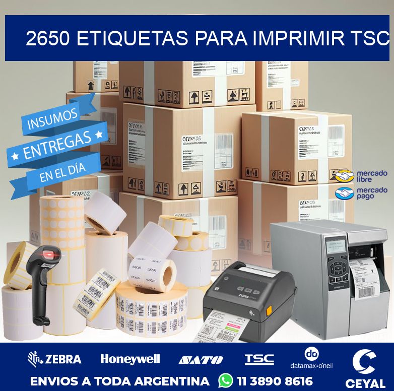 2650 ETIQUETAS PARA IMPRIMIR TSC