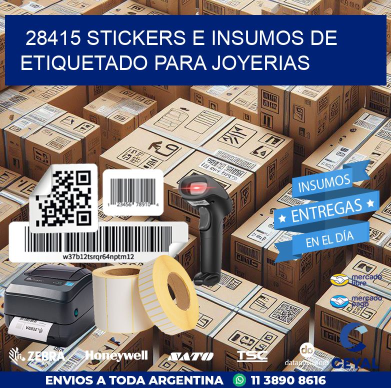 28415 STICKERS E INSUMOS DE ETIQUETADO PARA JOYERIAS