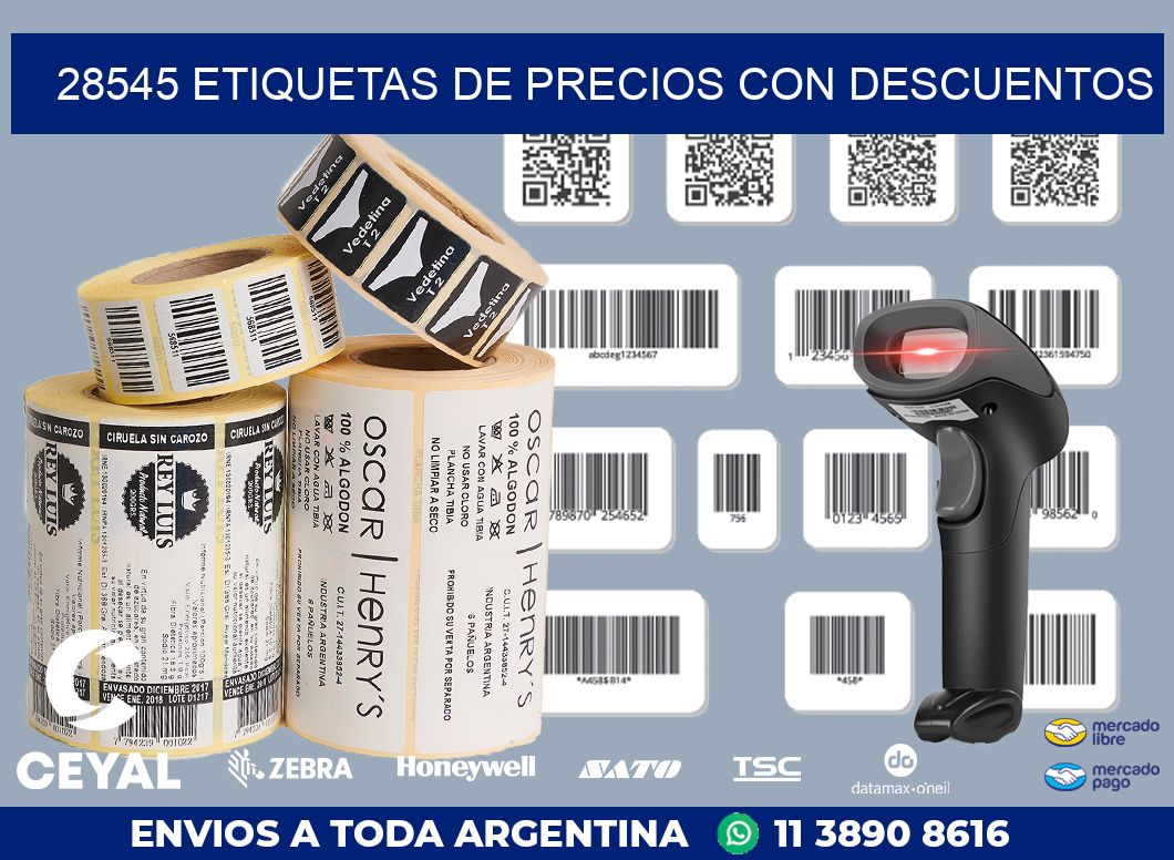 28545 ETIQUETAS DE PRECIOS CON DESCUENTOS
