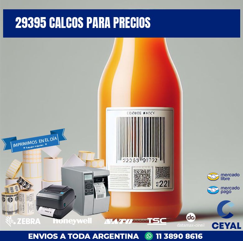 29395 CALCOS PARA PRECIOS