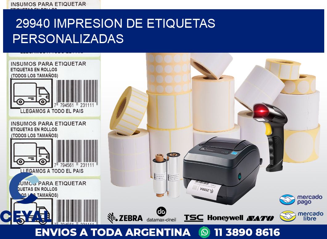 29940 IMPRESION DE ETIQUETAS PERSONALIZADAS