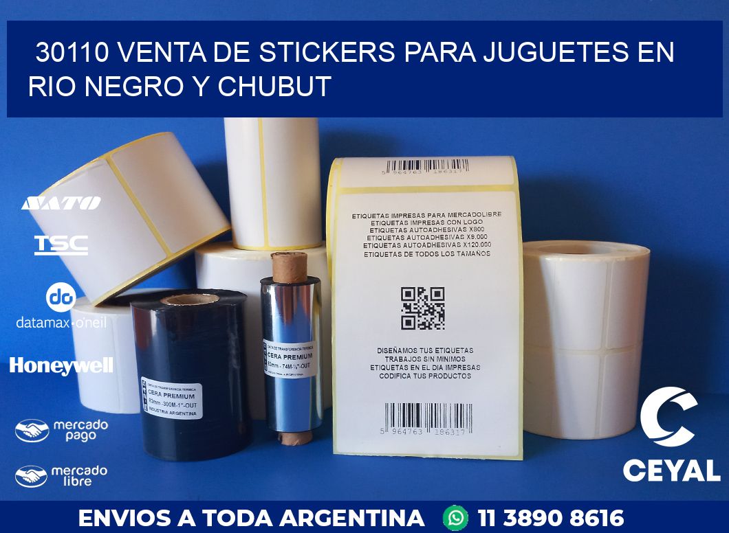 30110 VENTA DE STICKERS PARA JUGUETES EN RIO NEGRO Y CHUBUT