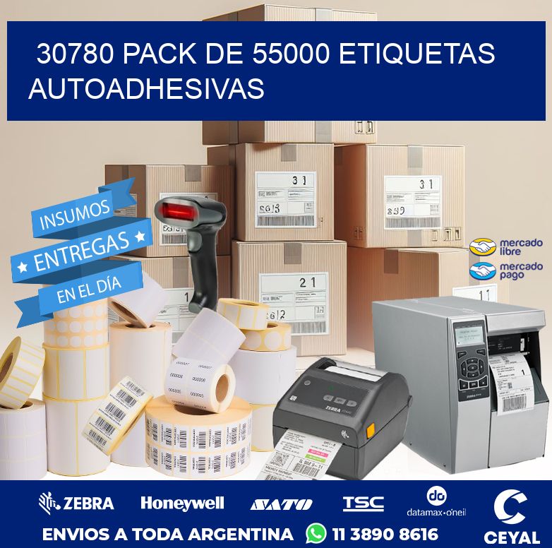 30780 PACK DE 55000 ETIQUETAS AUTOADHESIVAS