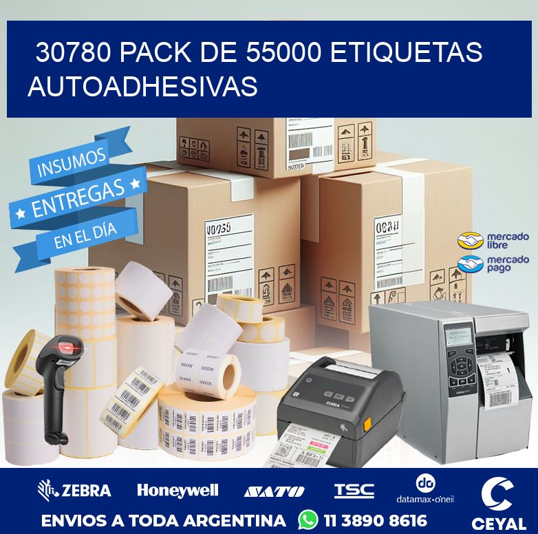 30780 PACK DE 55000 ETIQUETAS AUTOADHESIVAS