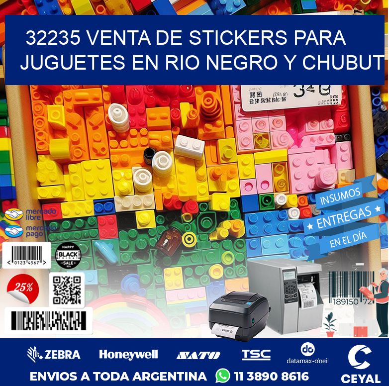 32235 VENTA DE STICKERS PARA JUGUETES EN RIO NEGRO Y CHUBUT