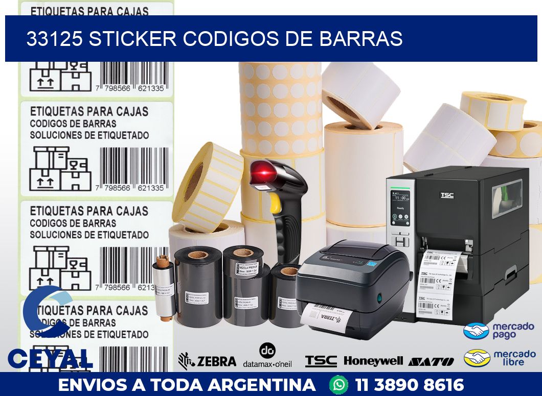 33125 STICKER CODIGOS DE BARRAS
