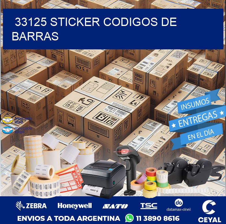 33125 STICKER CODIGOS DE BARRAS