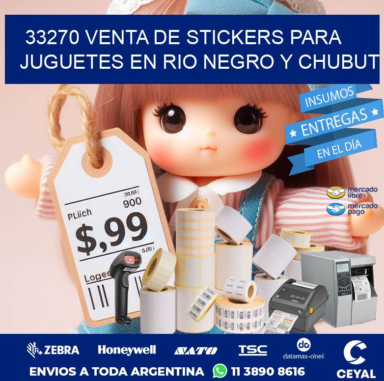 33270 VENTA DE STICKERS PARA JUGUETES EN RIO NEGRO Y CHUBUT