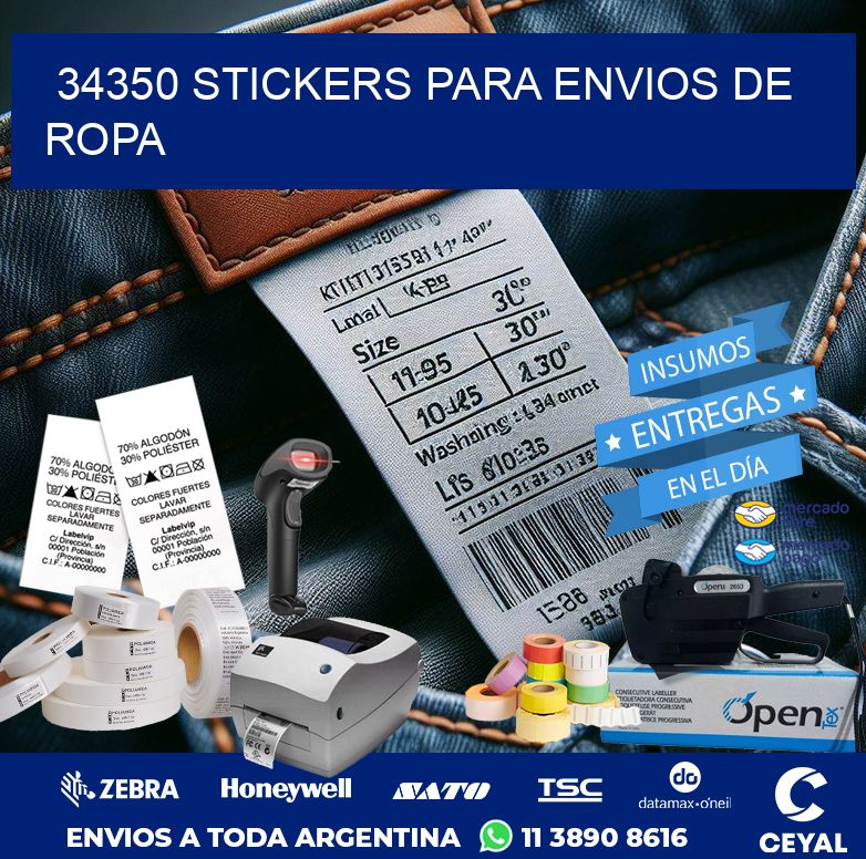 34350 STICKERS PARA ENVIOS DE ROPA