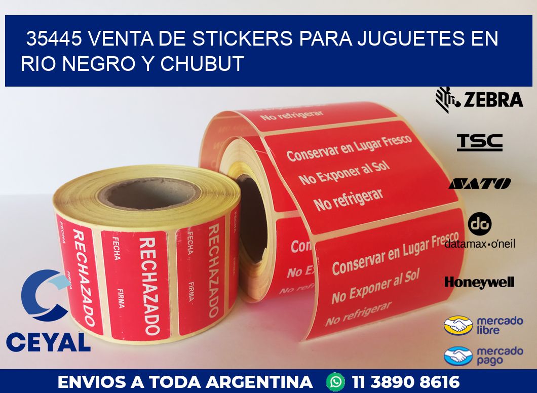 35445 VENTA DE STICKERS PARA JUGUETES EN RIO NEGRO Y CHUBUT