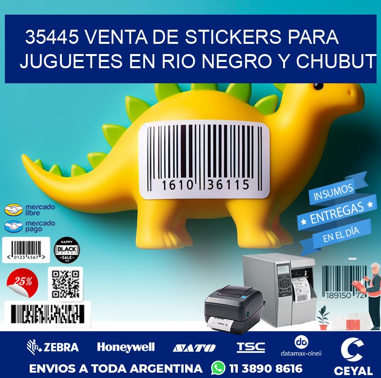 35445 VENTA DE STICKERS PARA JUGUETES EN RIO NEGRO Y CHUBUT