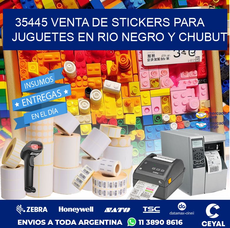 35445 VENTA DE STICKERS PARA JUGUETES EN RIO NEGRO Y CHUBUT