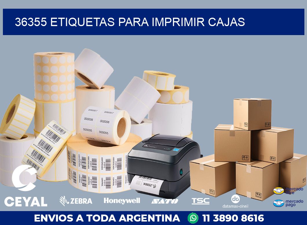 36355 ETIQUETAS PARA IMPRIMIR CAJAS