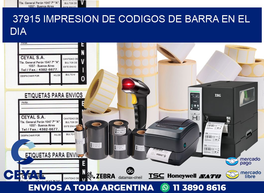 37915 IMPRESION DE CODIGOS DE BARRA EN EL DIA