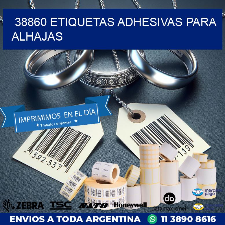 38860 ETIQUETAS ADHESIVAS PARA ALHAJAS