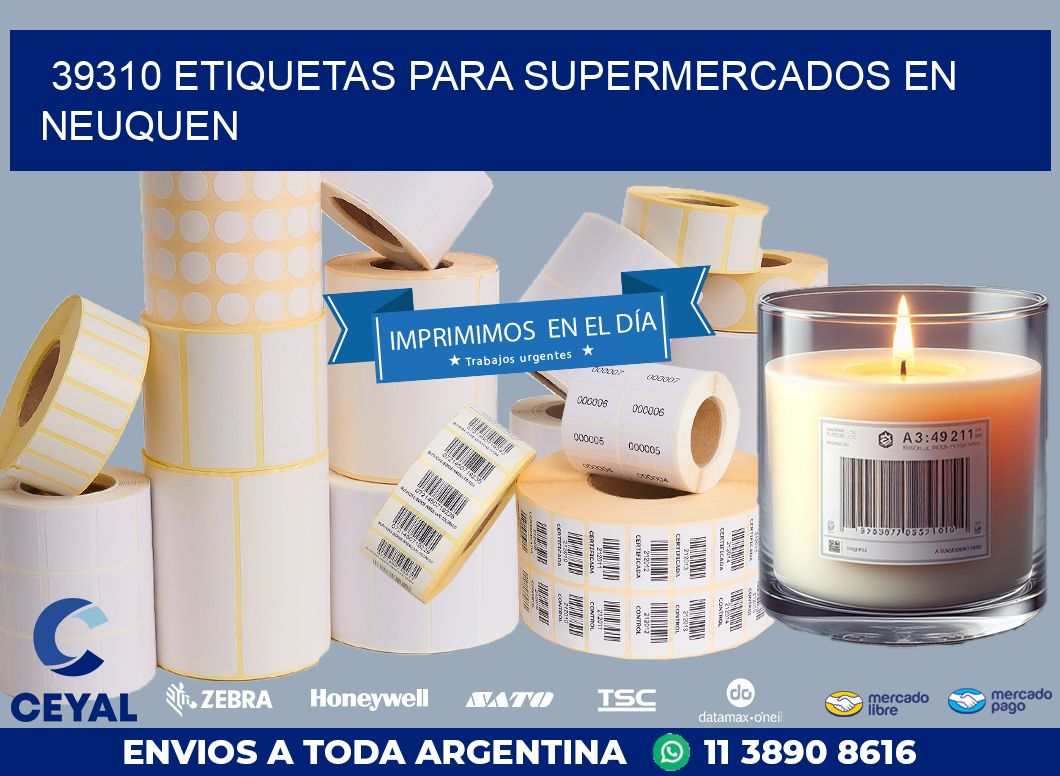 39310 ETIQUETAS PARA SUPERMERCADOS EN NEUQUEN