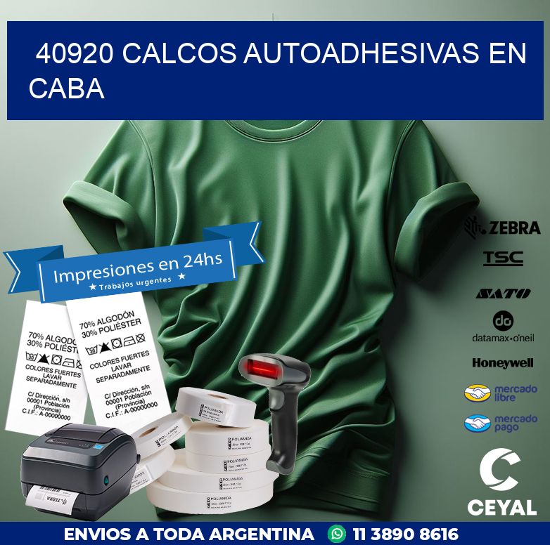 40920 CALCOS AUTOADHESIVAS EN CABA