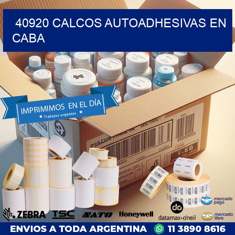 40920 CALCOS AUTOADHESIVAS EN CABA