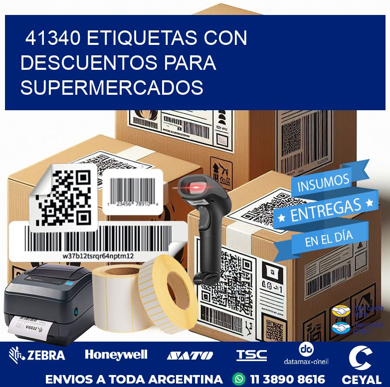 41340 ETIQUETAS CON DESCUENTOS PARA SUPERMERCADOS