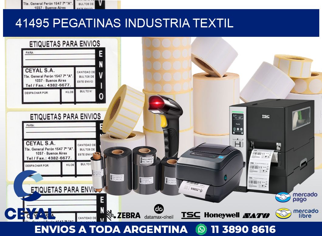 41495 PEGATINAS INDUSTRIA TEXTIL