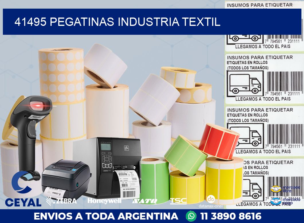 41495 PEGATINAS INDUSTRIA TEXTIL