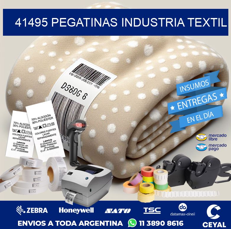 41495 PEGATINAS INDUSTRIA TEXTIL