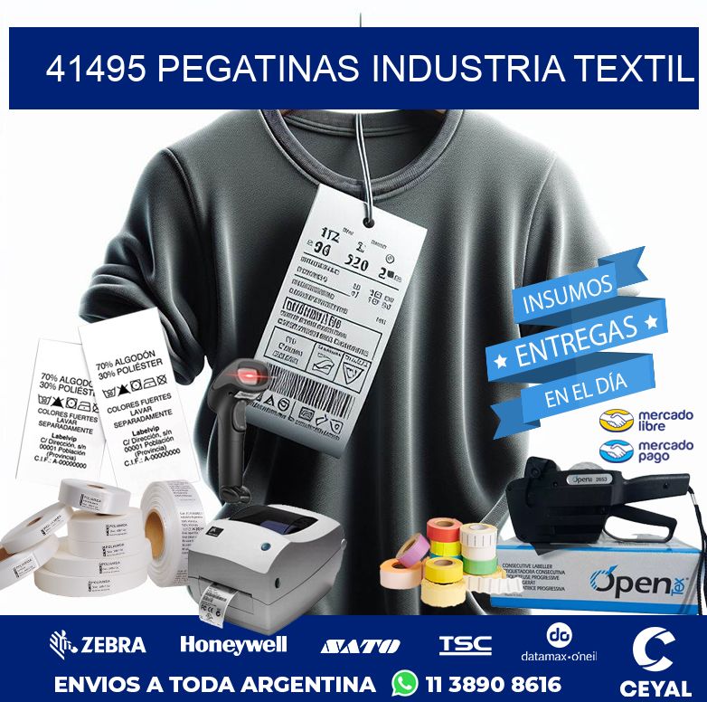 41495 PEGATINAS INDUSTRIA TEXTIL