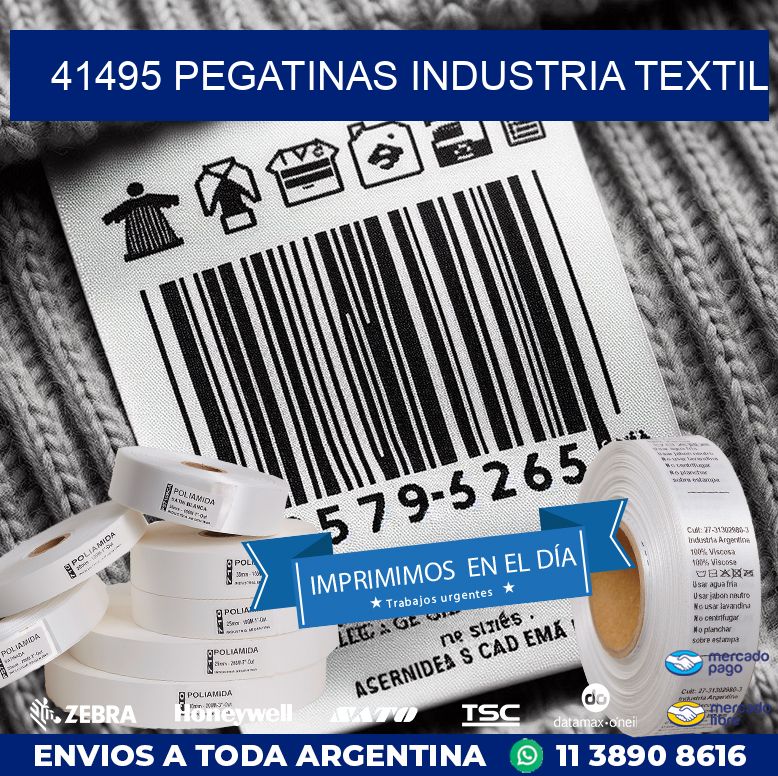 41495 PEGATINAS INDUSTRIA TEXTIL