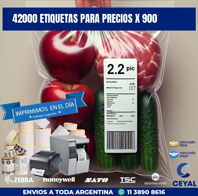 42000 ETIQUETAS PARA PRECIOS X 900