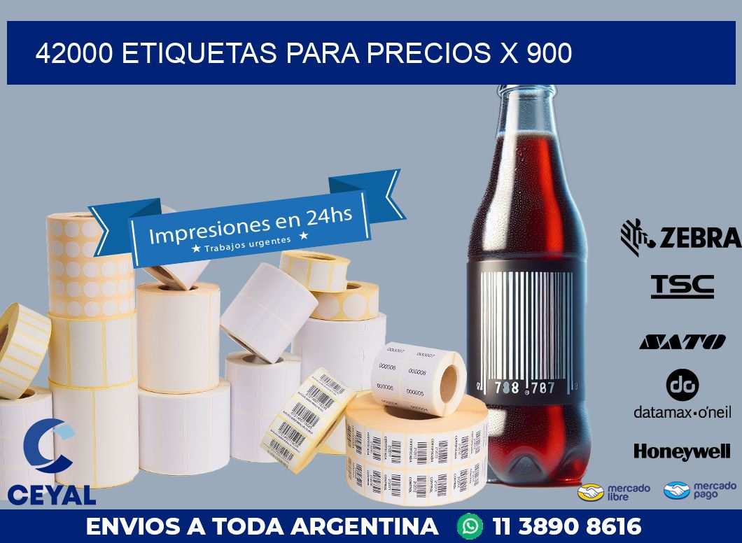 42000 ETIQUETAS PARA PRECIOS X 900
