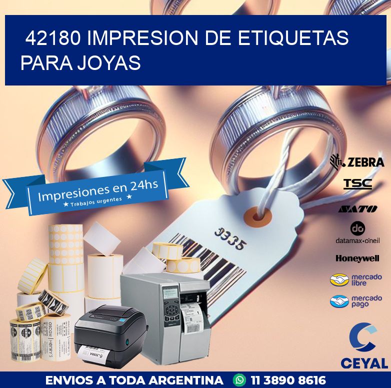 42180 IMPRESION DE ETIQUETAS PARA JOYAS