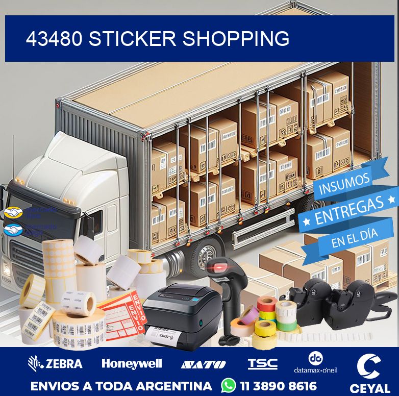 43480 STICKER SHOPPING