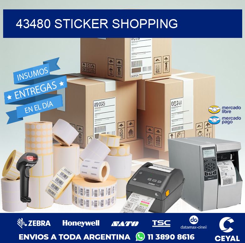 43480 STICKER SHOPPING