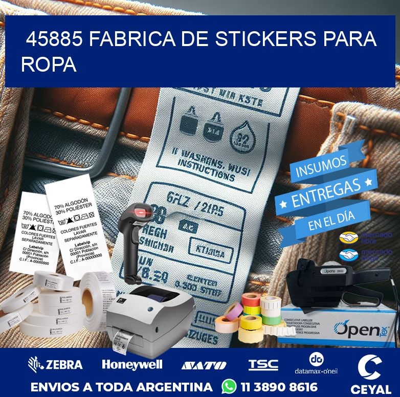 45885 FABRICA DE STICKERS PARA ROPA