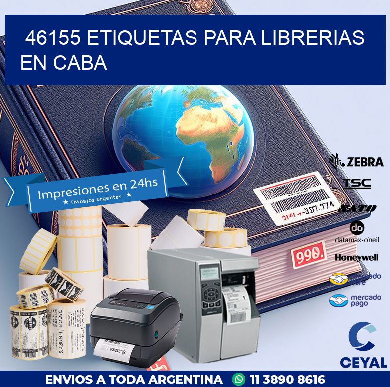 46155 ETIQUETAS PARA LIBRERIAS EN CABA