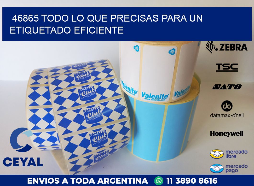 46865 TODO LO QUE PRECISAS PARA UN ETIQUETADO EFICIENTE