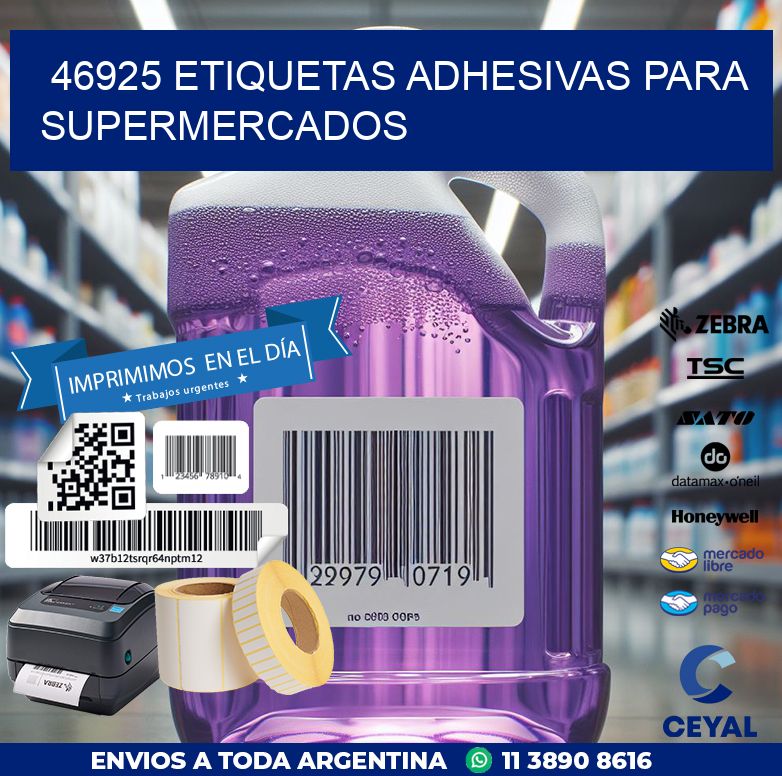 46925 ETIQUETAS ADHESIVAS PARA SUPERMERCADOS