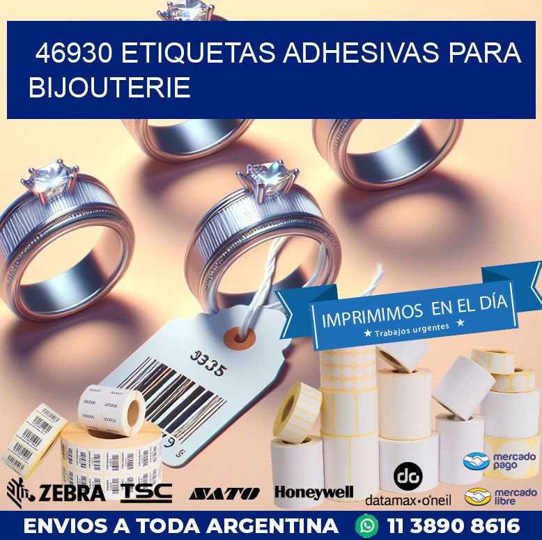 46930 ETIQUETAS ADHESIVAS PARA BIJOUTERIE