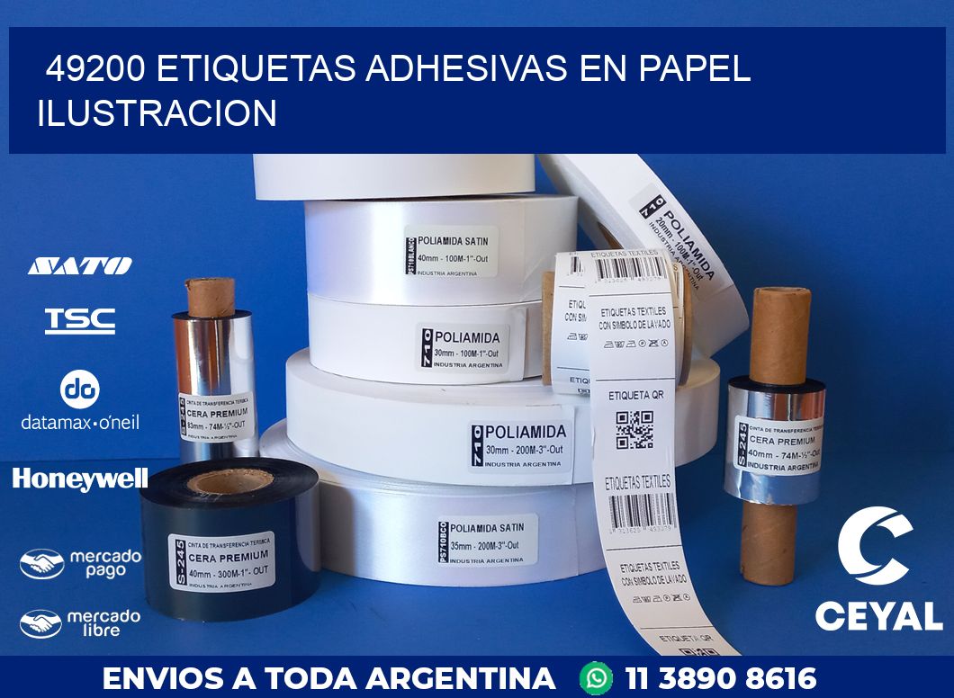 49200 ETIQUETAS ADHESIVAS EN PAPEL ILUSTRACION