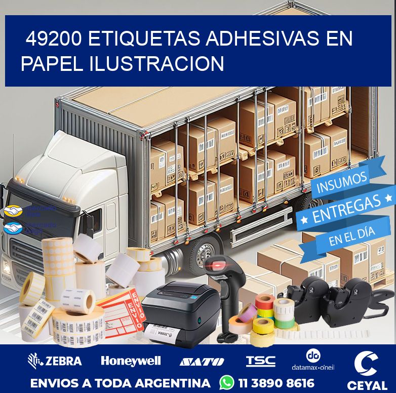 49200 ETIQUETAS ADHESIVAS EN PAPEL ILUSTRACION
