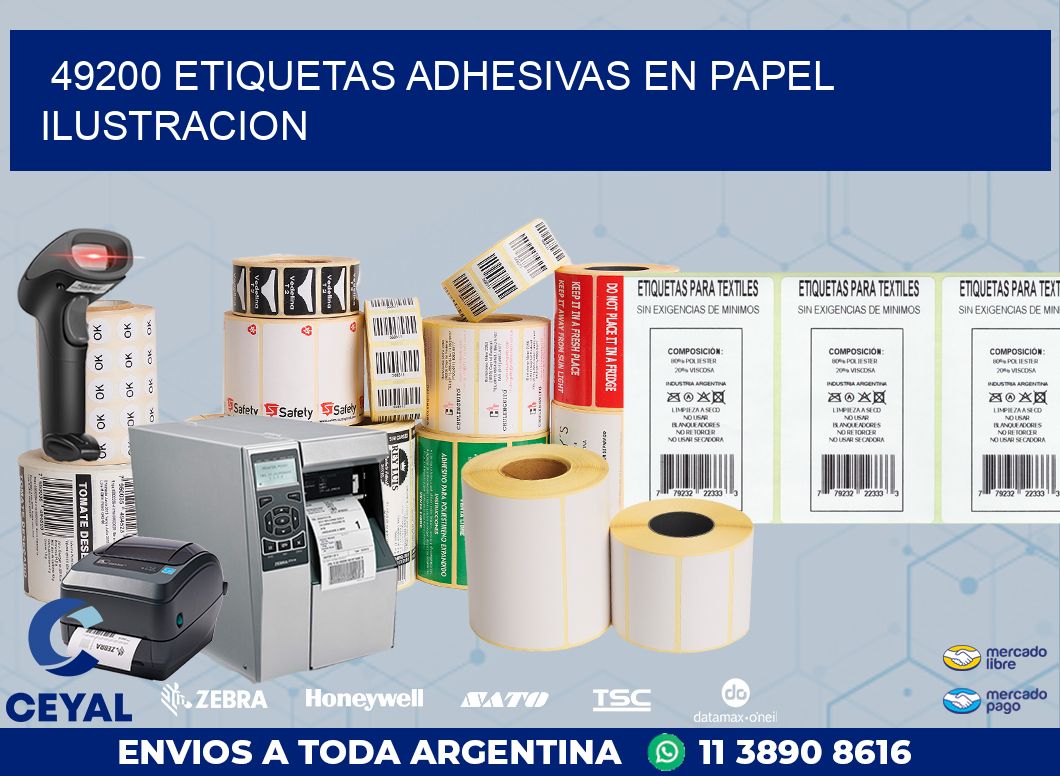 49200 ETIQUETAS ADHESIVAS EN PAPEL ILUSTRACION